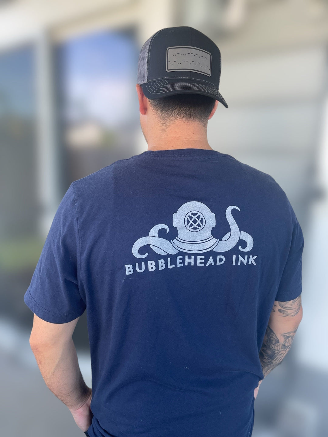Fuck Cancer Morse code cancer awareness trucker hat by BubbleHead Ink