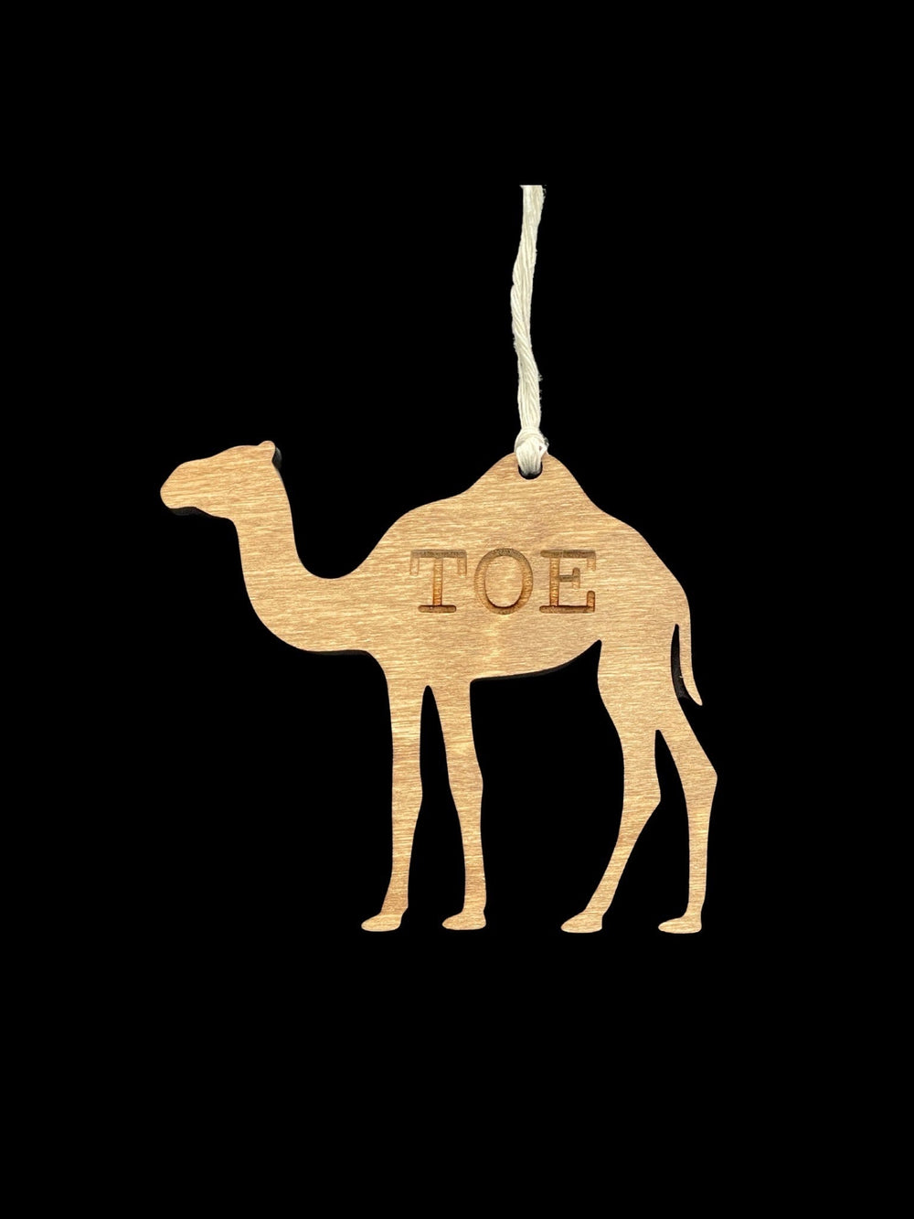 Funny camel adult white elephant Christmas ornament by BubbleHead Ink