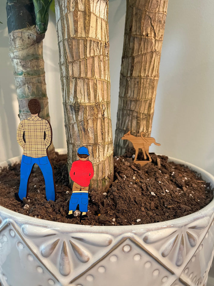 Funny garden stakes and plant markers housewarming gift by BubbleHead Ink