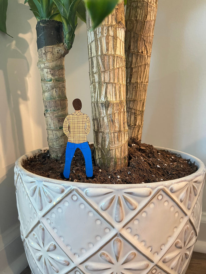 Funny garden stakes and plant markers housewarming gift by BubbleHead Ink