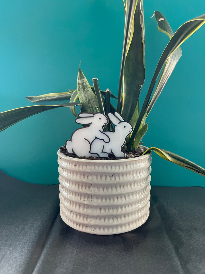 Funny garden stakes and plant markers for indoor plants by BubbleHead Ink