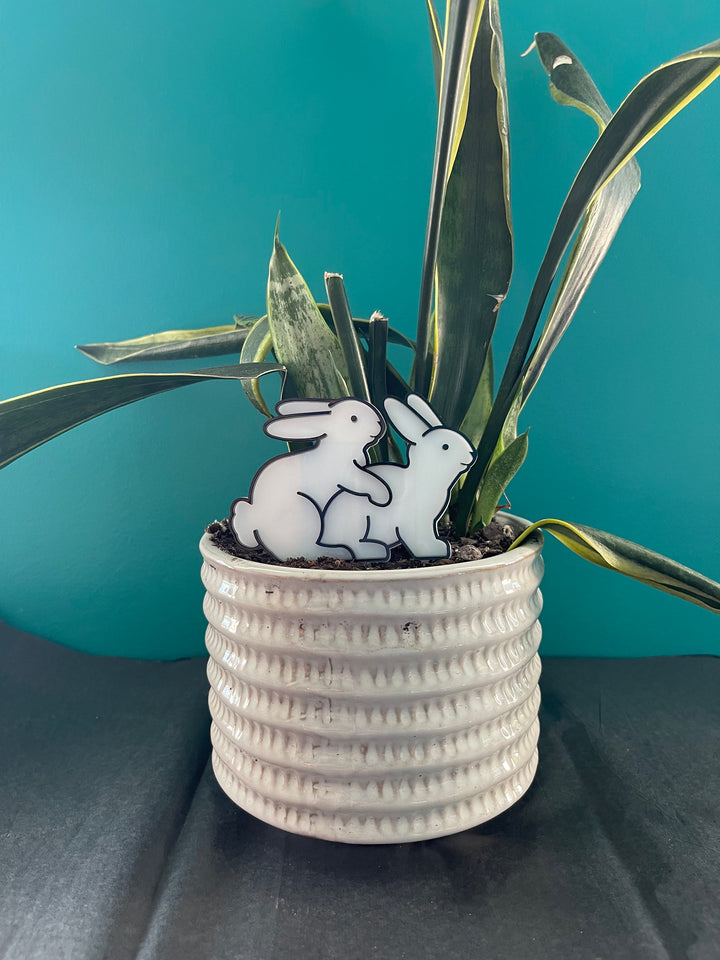 Funny garden stakes and plant markers for indoor plants by BubbleHead Ink
