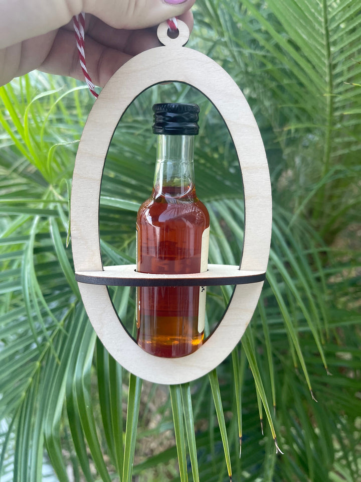 Funny liquor Christmas ornament white elephant gift by BubbleHead Ink