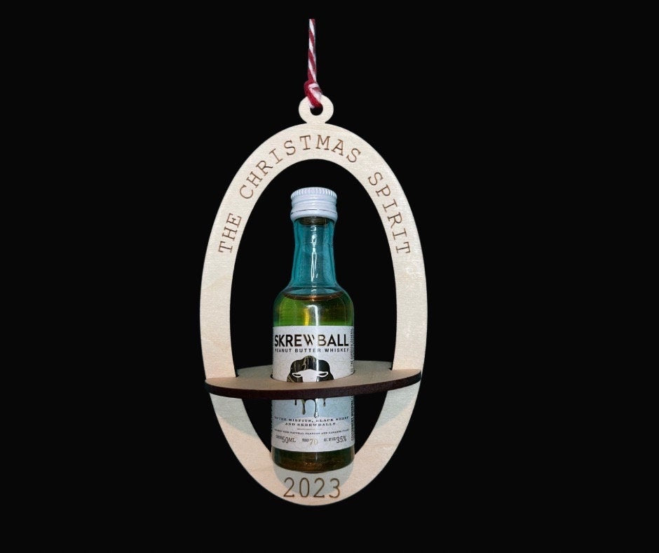 Funny white elephant gift exchange Christmas ornament by BubbleHead Ink