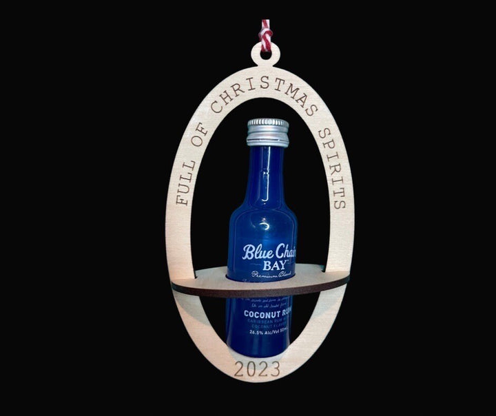 Funny white elephant gift exchange Christmas ornament by BubbleHead Ink