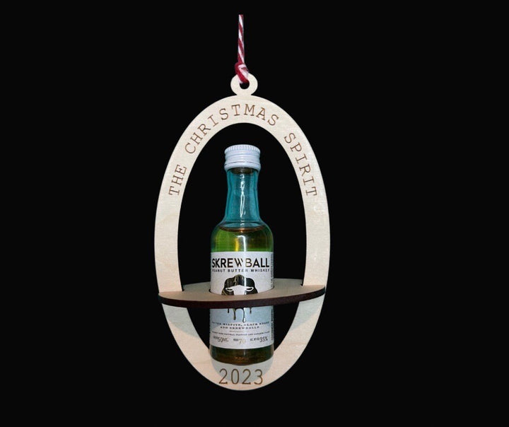 Funny white elephant gift exchange Christmas ornament by BubbleHead Ink