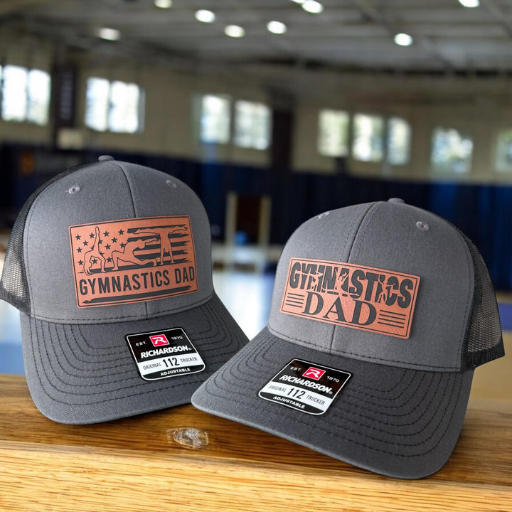 Girls gymnastics dad Richardson 112 trucker hat by BubbleHead Ink