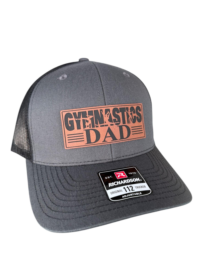 Girls gymnastics dad Richardson 112 trucker hat by BubbleHead Ink