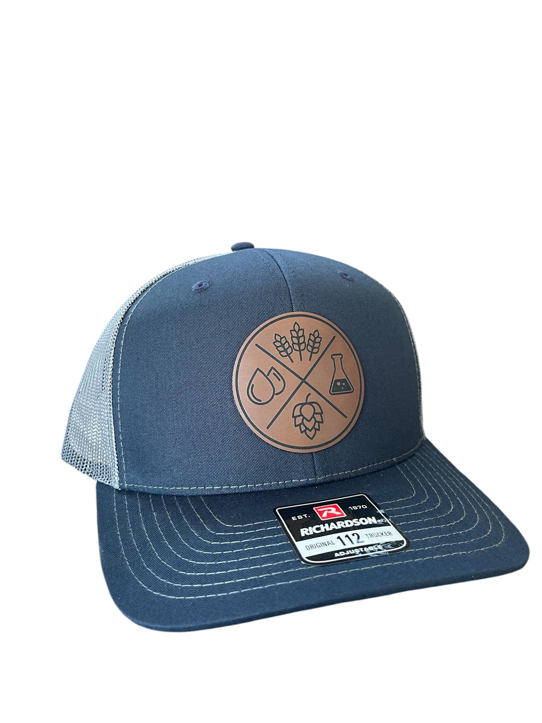 Home brewer beer chemistry trucker hat for brewmasters by BubbleHead Ink