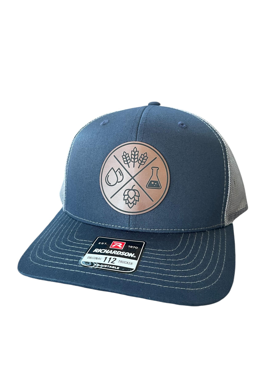 Home brewer beer chemistry trucker hat for brewmasters by BubbleHead Ink