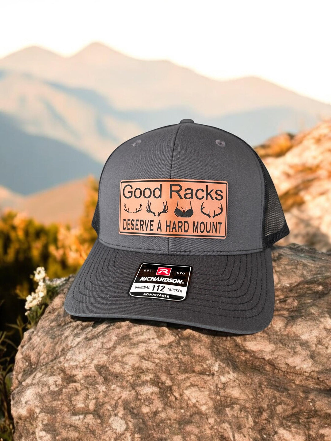 Hunting trucker hat for hunters by BubbleHead Ink