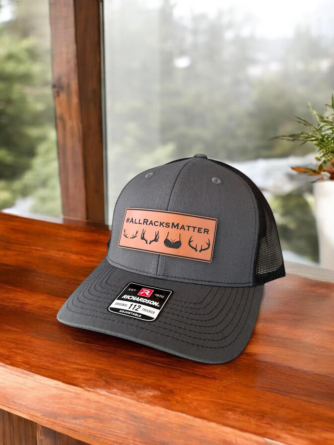 Hunting trucker hat for hunters by BubbleHead Ink
