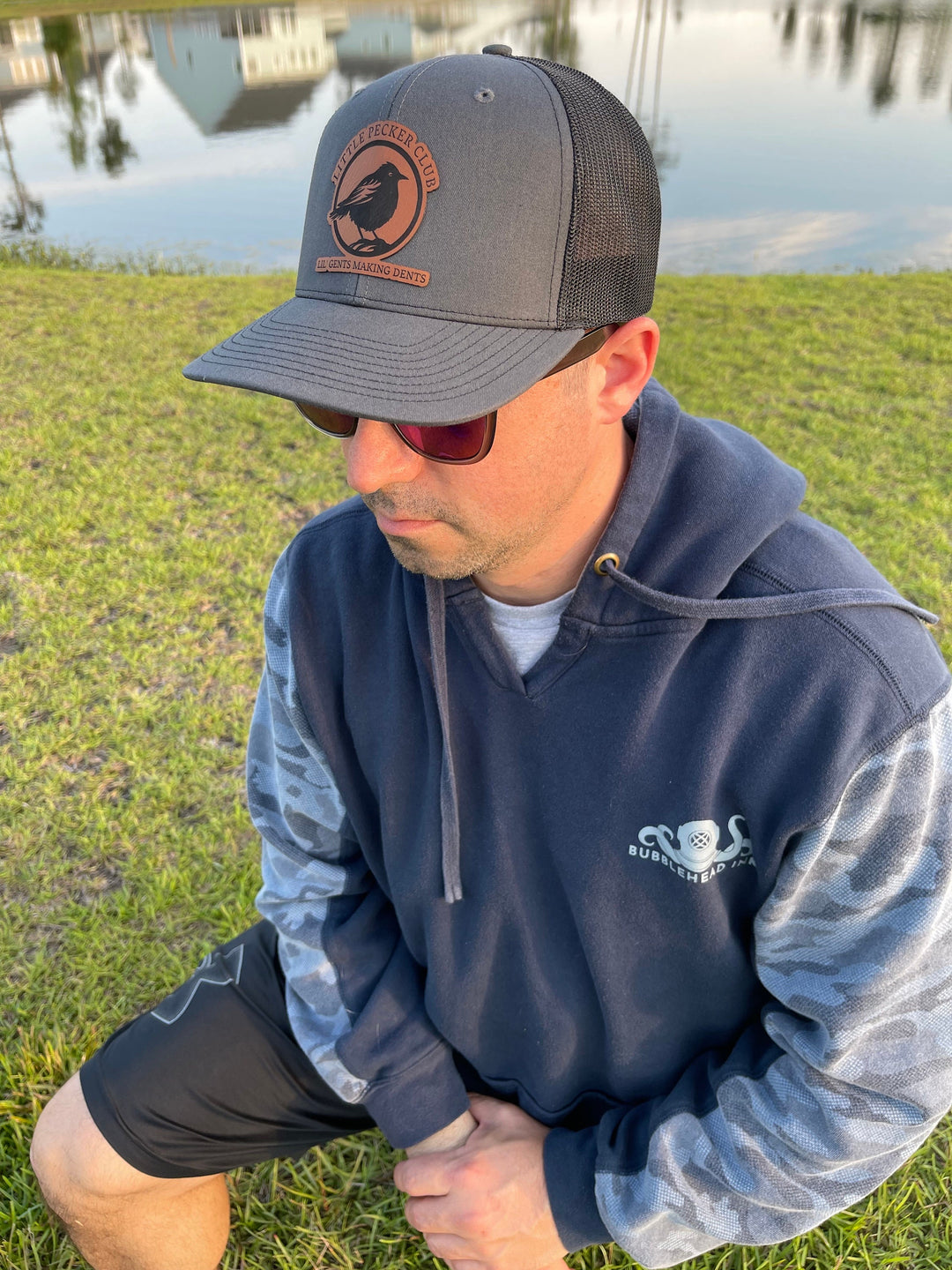 Little Peckers Club funny Richardson 112 snapback hat by BubbleHead Ink