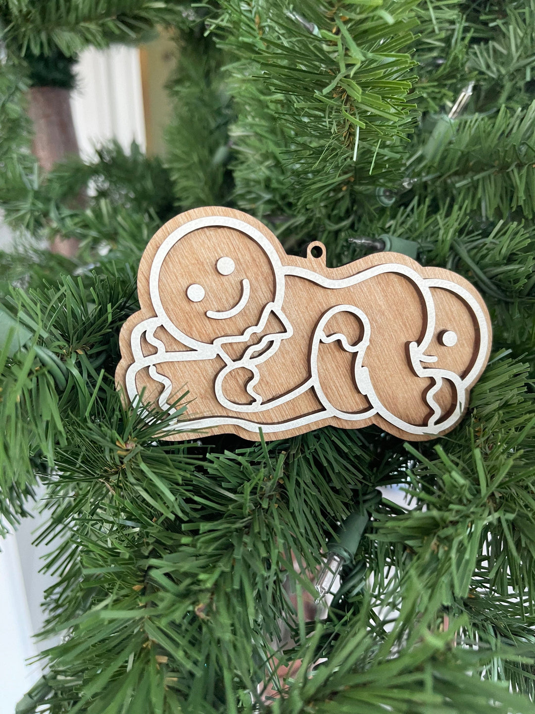 Mr and Mr gay couple Christmas ornament by BubbleHead Ink
