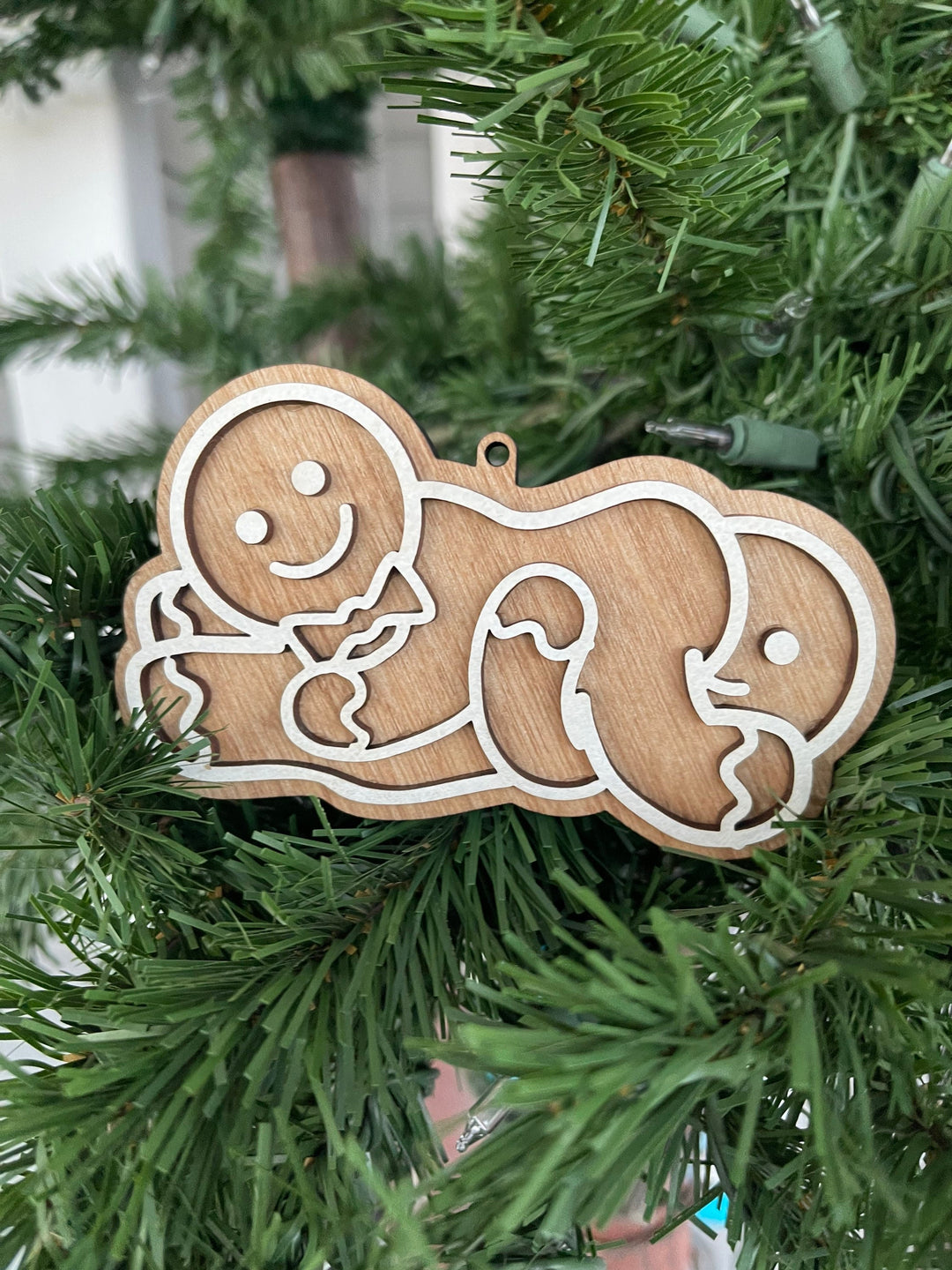 Mr and Mr gay couple Christmas ornament by BubbleHead Ink