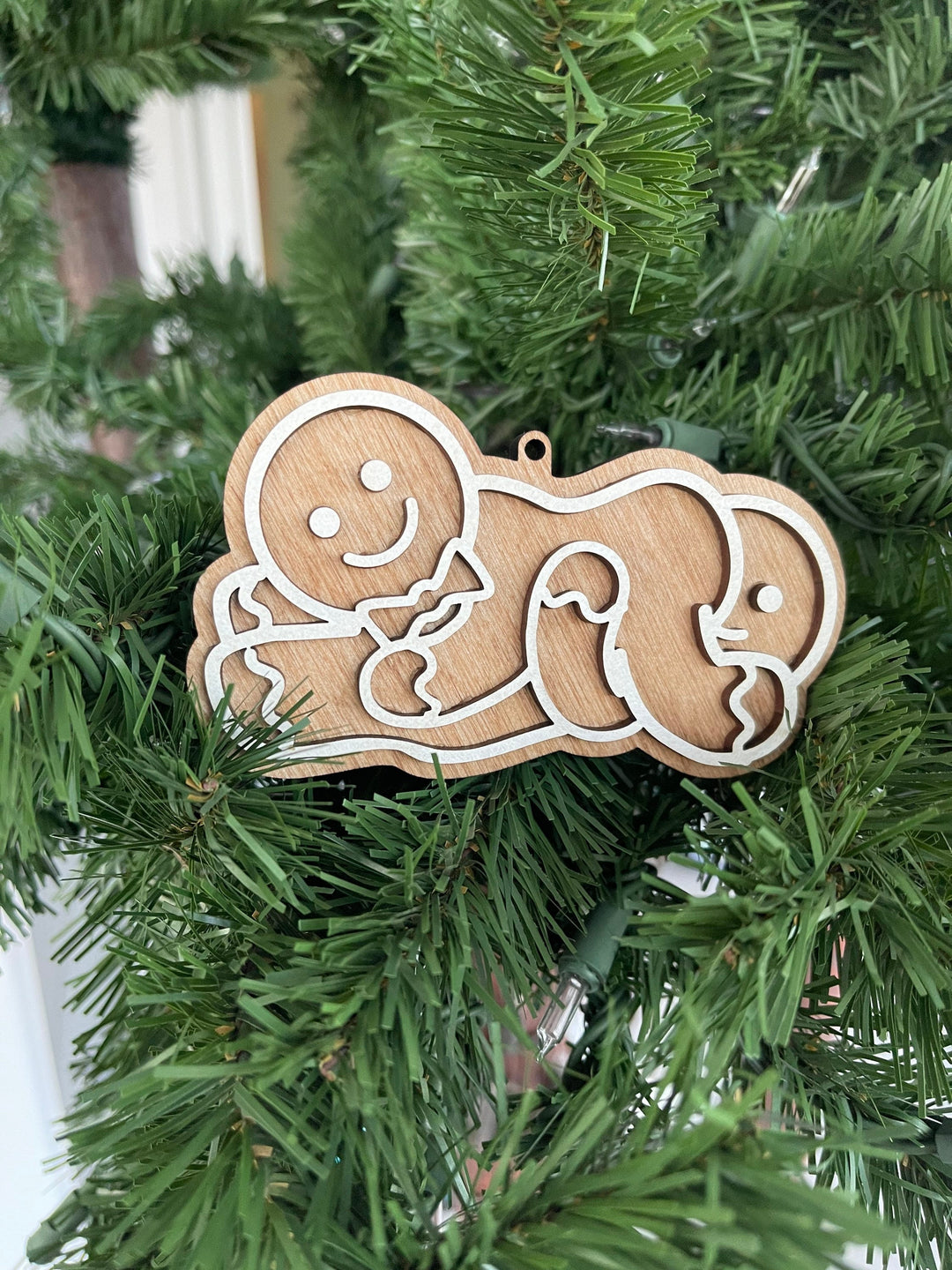 Mr and Mr gay couple Christmas ornament by BubbleHead Ink