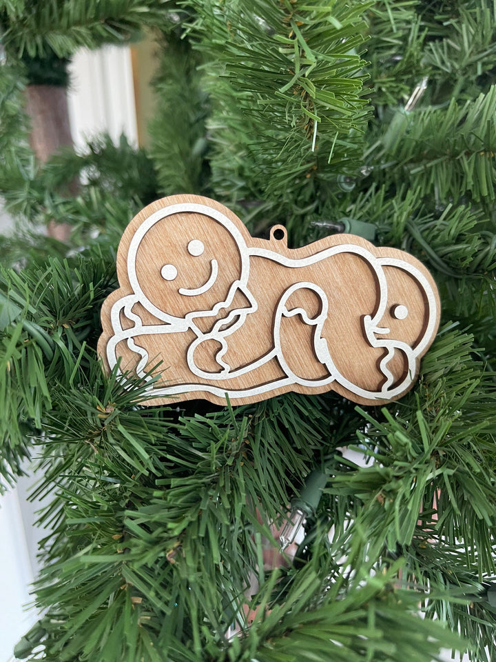 Mr and Mr gay couple Christmas ornament by BubbleHead Ink