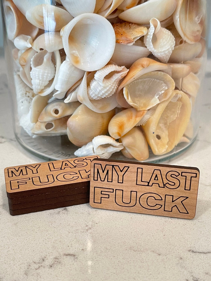 My Last Fuck Token funny gag gift stocking stuffer by BubbleHead Ink