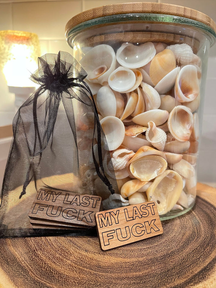 My Last Fuck Token funny gag gift stocking stuffer by BubbleHead Ink