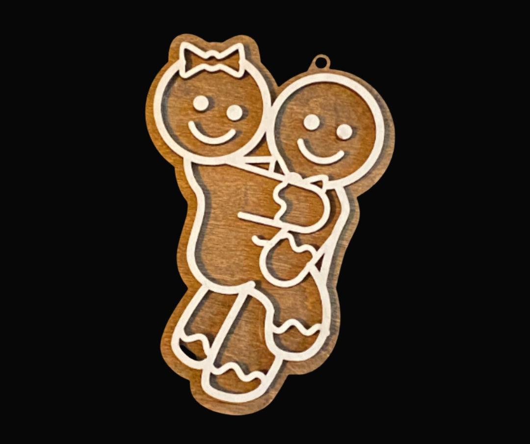 Naughty couple gag gift Christmas ornament by BubbleHead Ink