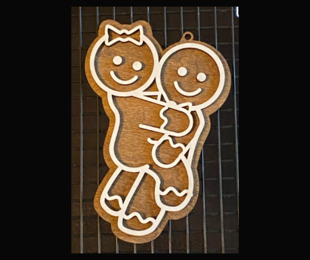 Naughty couple gag gift Christmas ornament by BubbleHead Ink