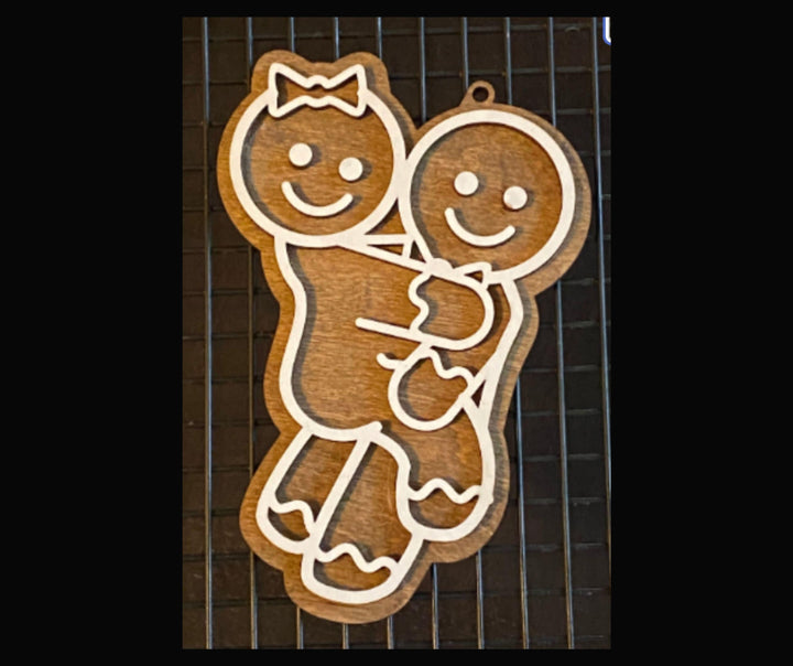 Naughty couple gag gift Christmas ornament by BubbleHead Ink