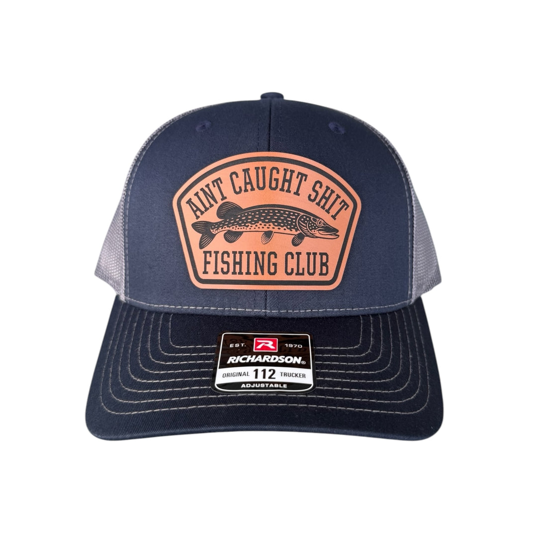 Northern pike fishing Richardson 112 trucker hat for anglers by BubbleHead Ink