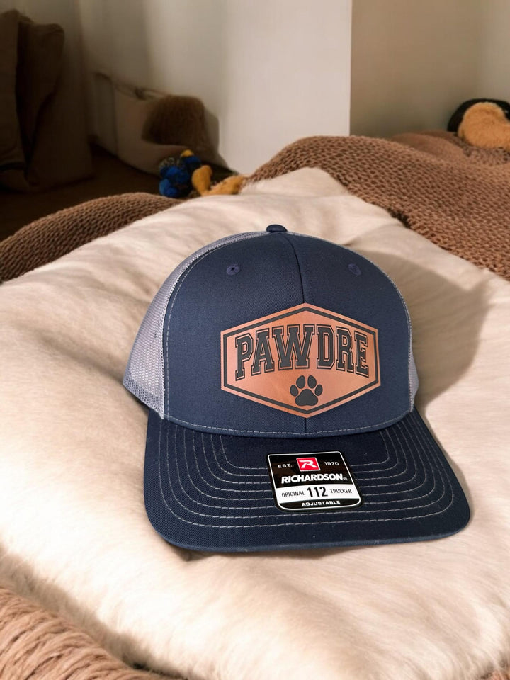 Pawdre funny dog dad Richardson 112 trucker hat by BubbleHead Ink