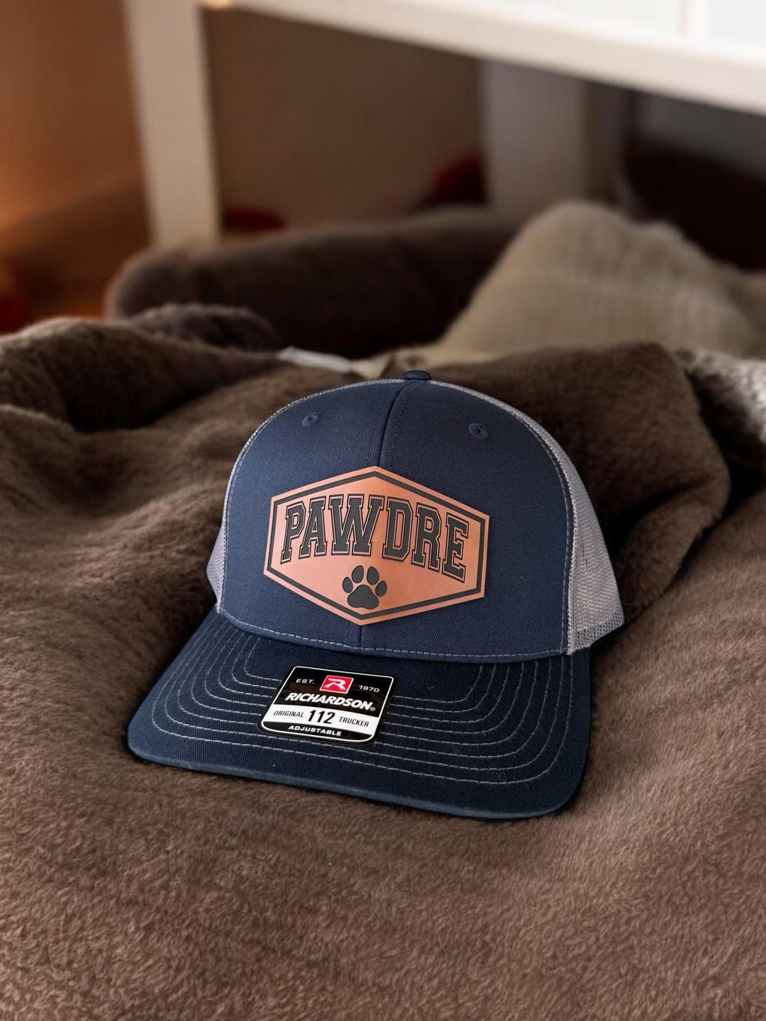 Pawdre funny dog dad Richardson 112 trucker hat by BubbleHead Ink