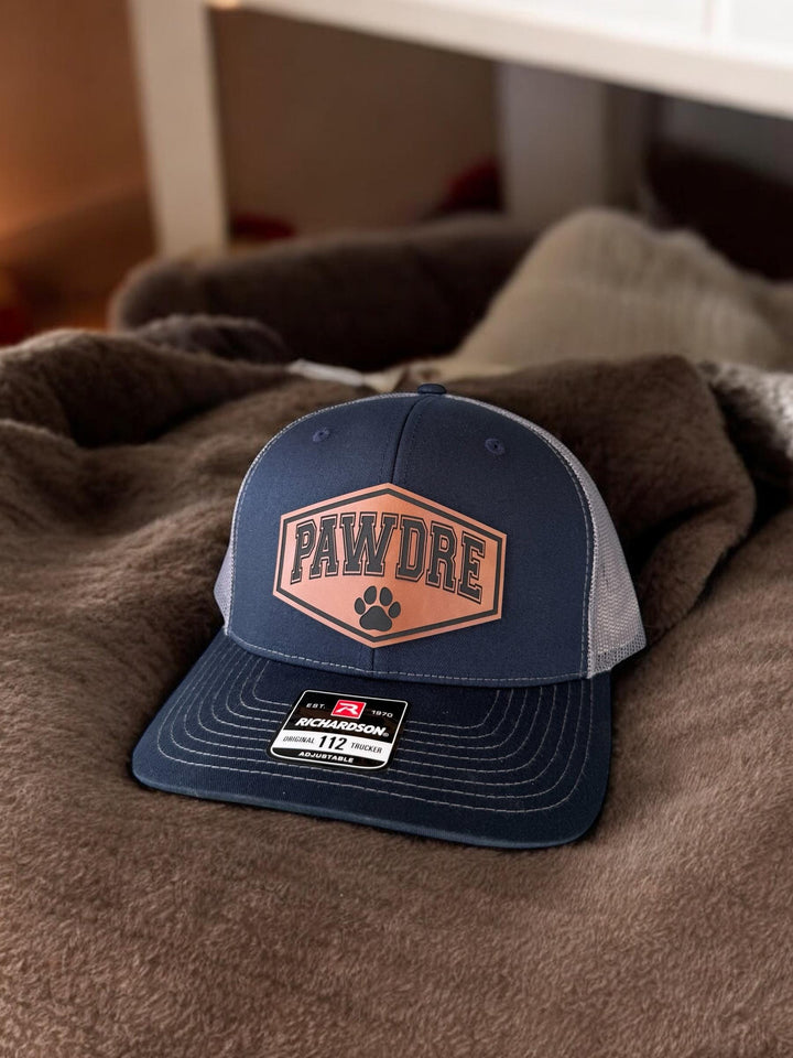 Pawdre funny dog dad Richardson 112 trucker hat by BubbleHead Ink