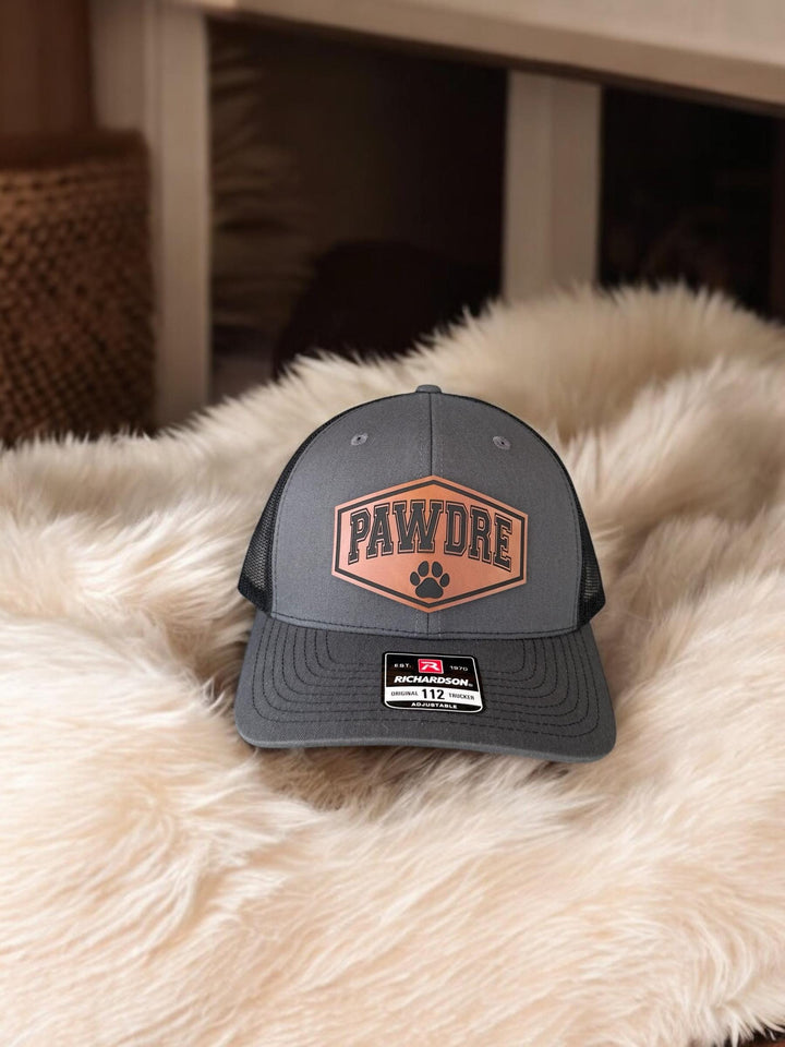Pawdre funny dog dad Richardson 112 trucker hat by BubbleHead Ink