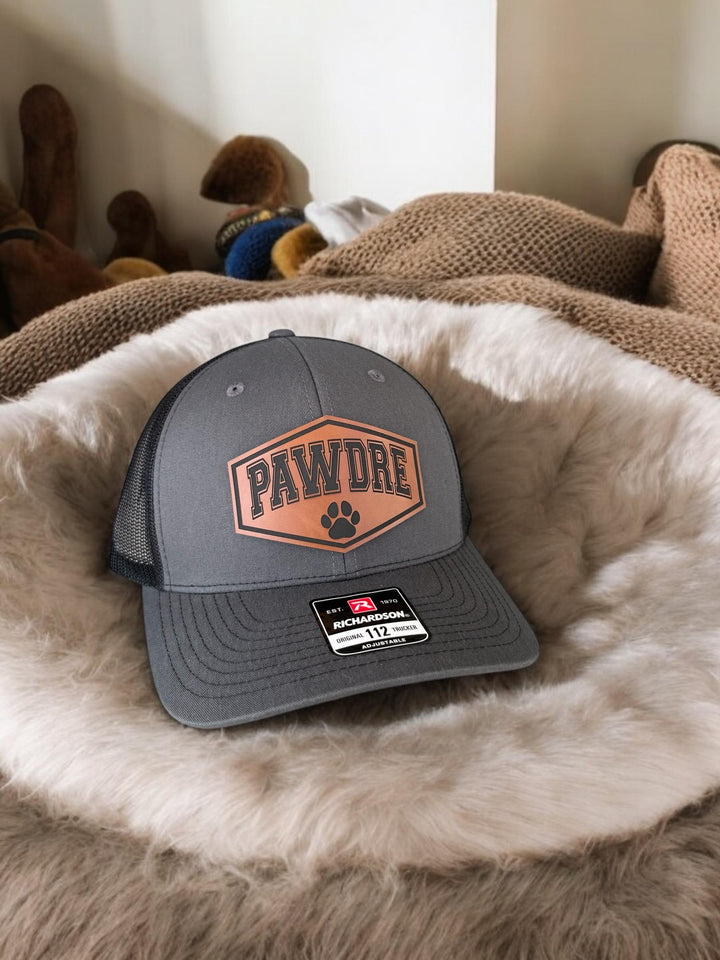 Pawdre funny dog dad Richardson 112 trucker hat by BubbleHead Ink