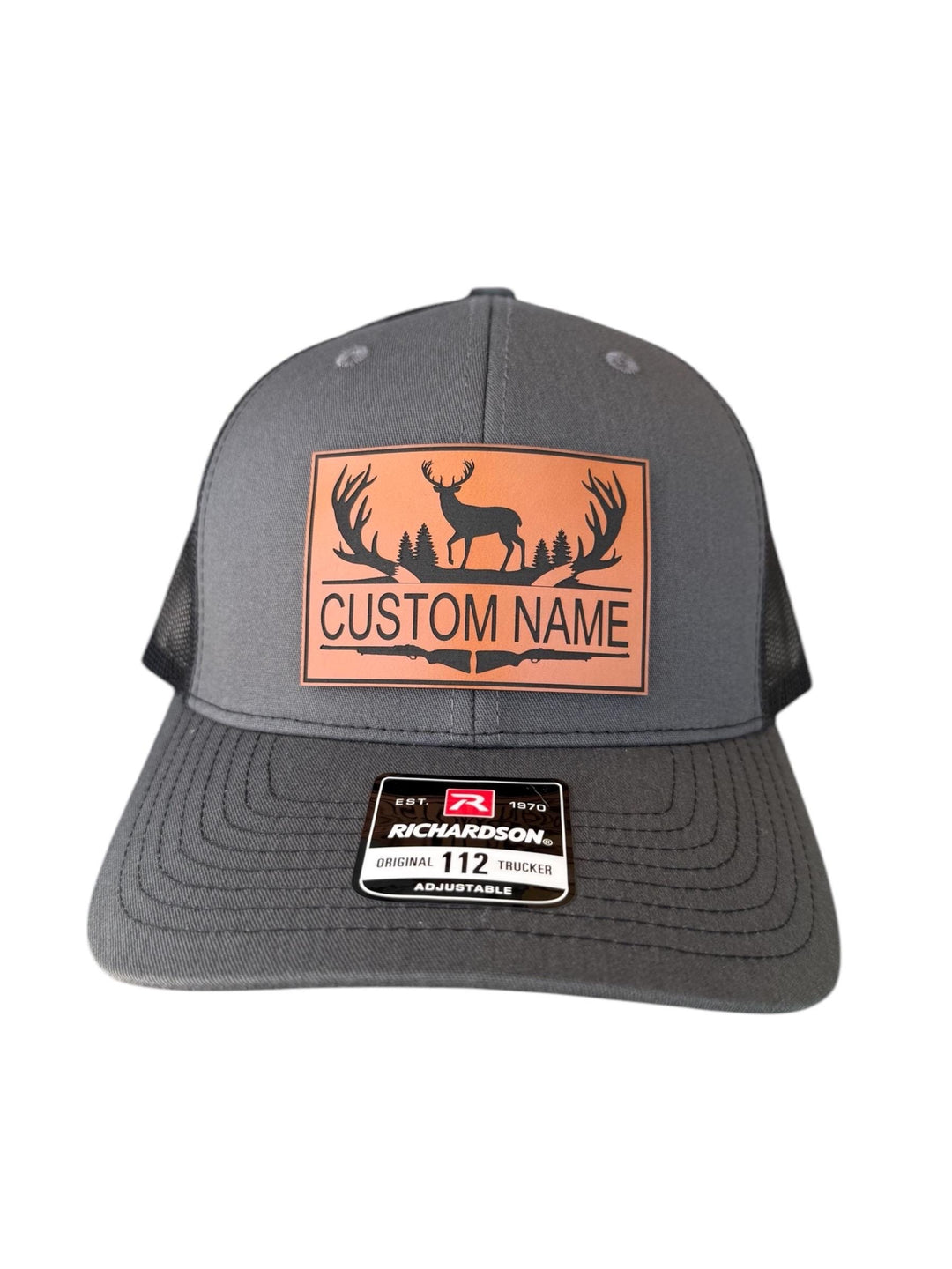 Personalized hunting Richardson 112 hat with custom name or initial by BubbleHead Ink