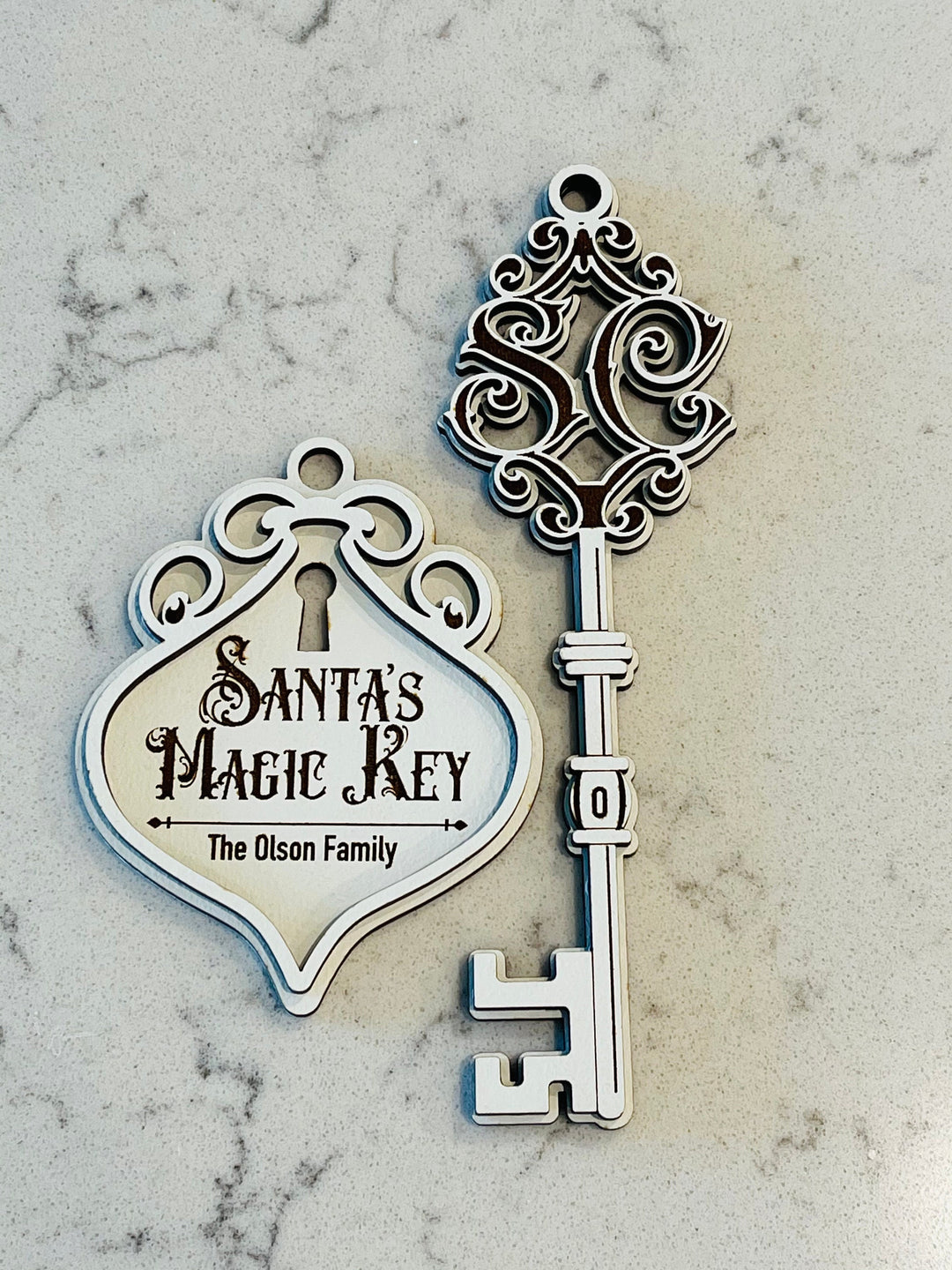 Personalized Santa's magic key by BubbleHead Ink