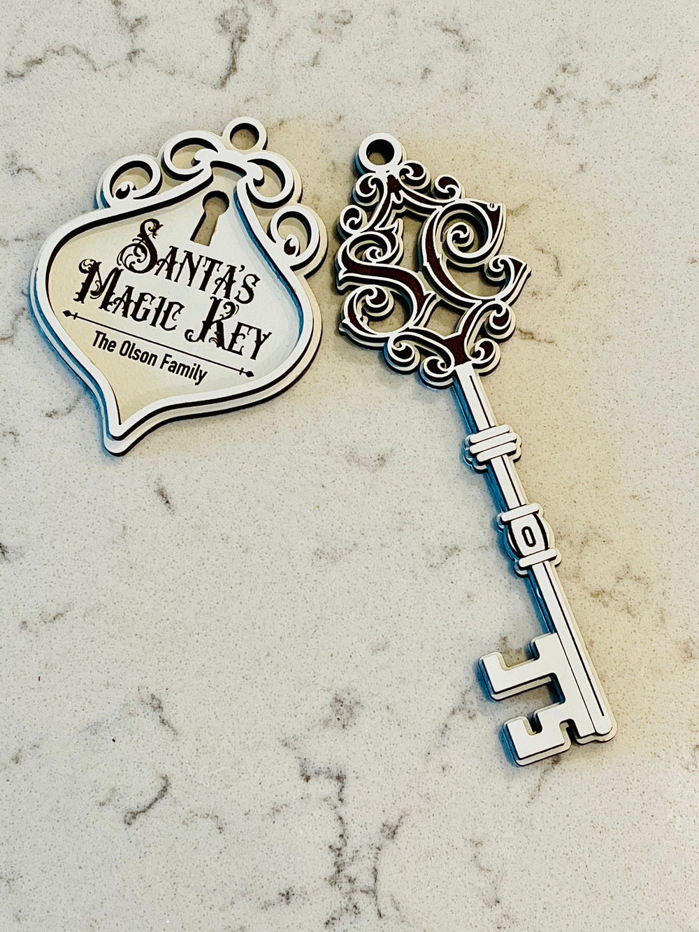 Personalized Santa's magic key by BubbleHead Ink