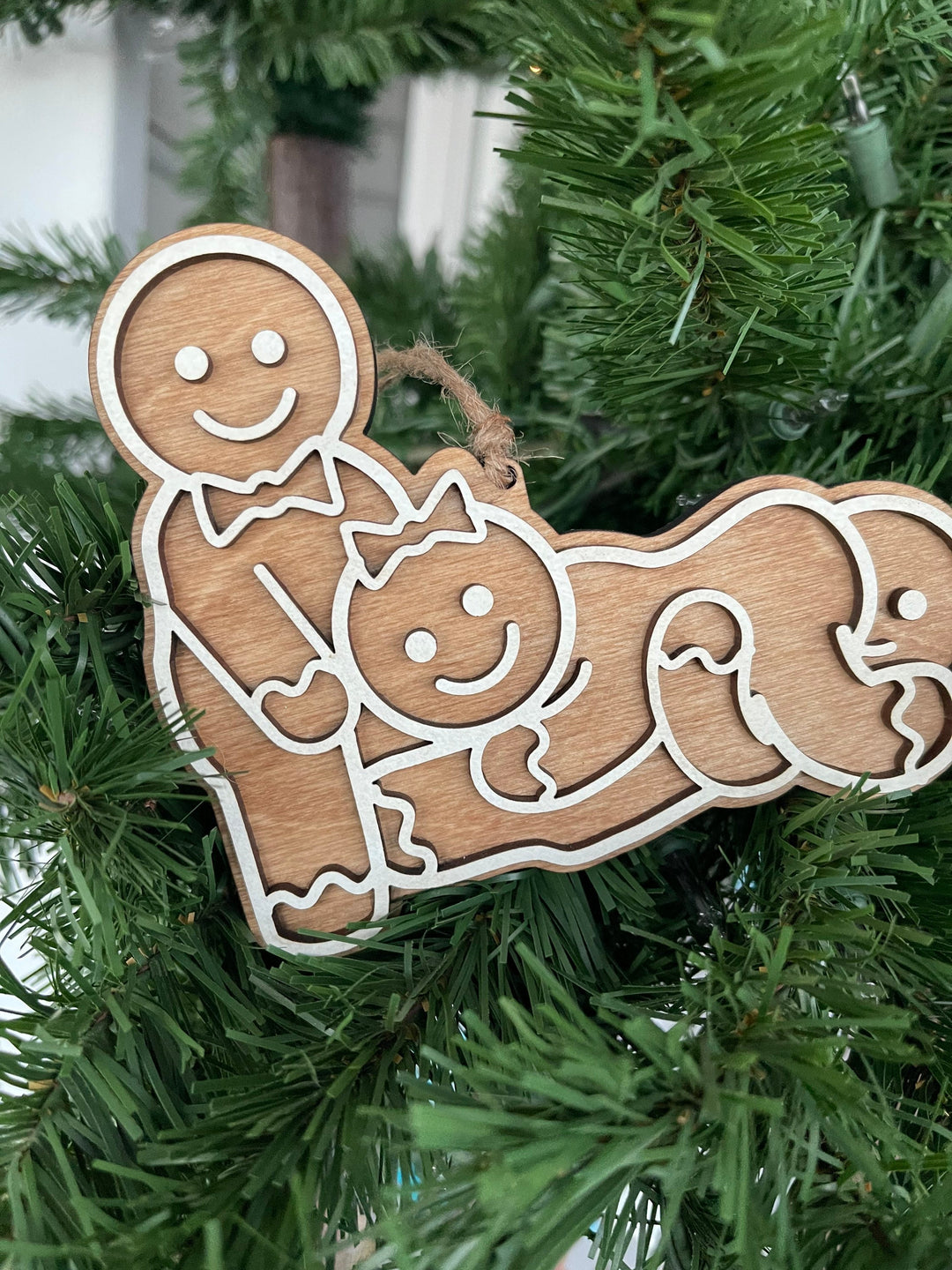 Polyamory pride naughty Christmas ornament by BubbleHead Ink