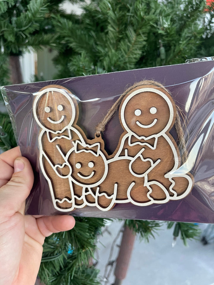 Polyamory pride naughty Christmas ornament by BubbleHead Ink
