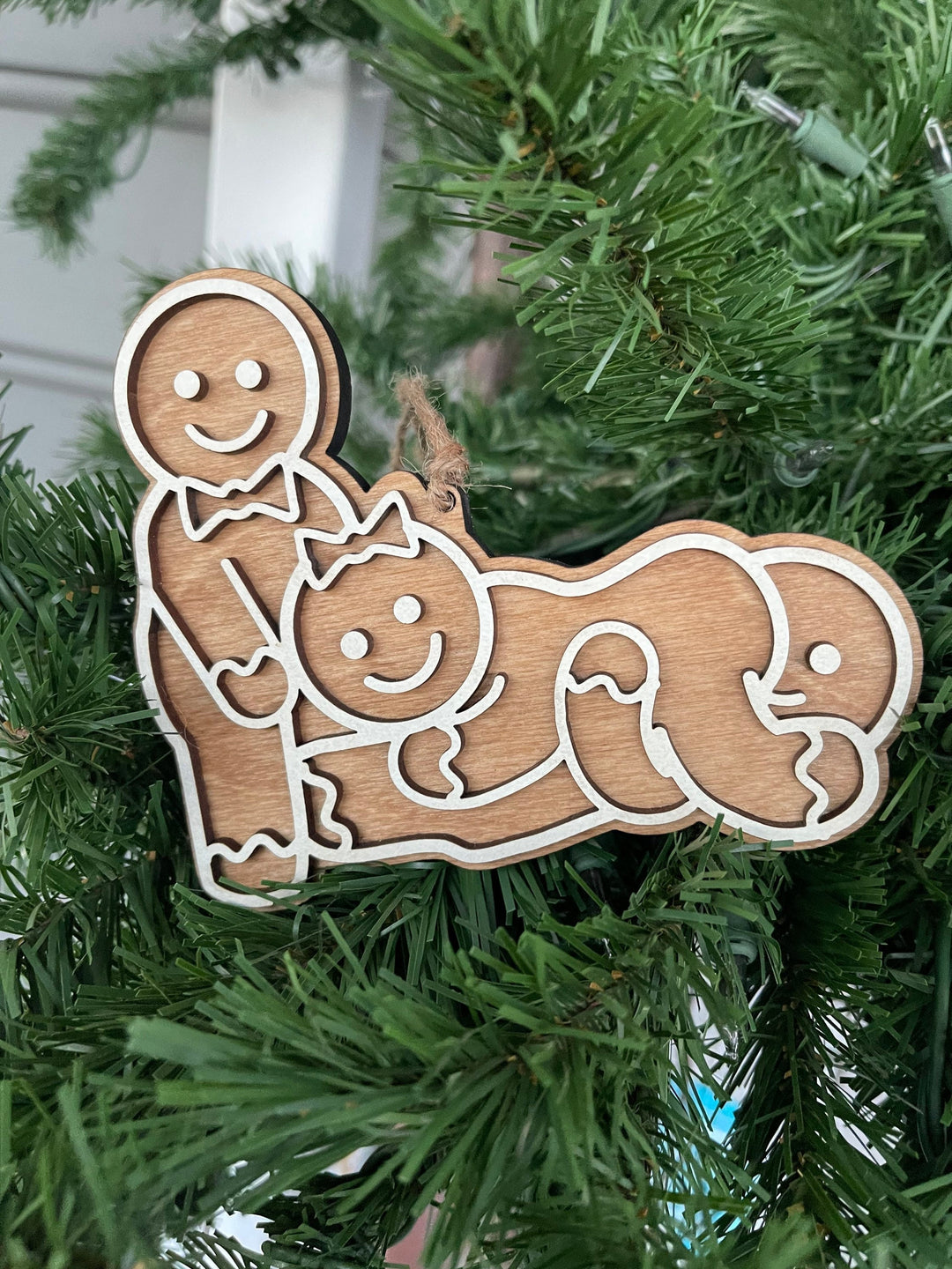 Polyamory pride naughty Christmas ornament by BubbleHead Ink