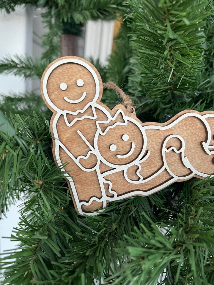 Polyamory pride naughty Christmas ornament by BubbleHead Ink