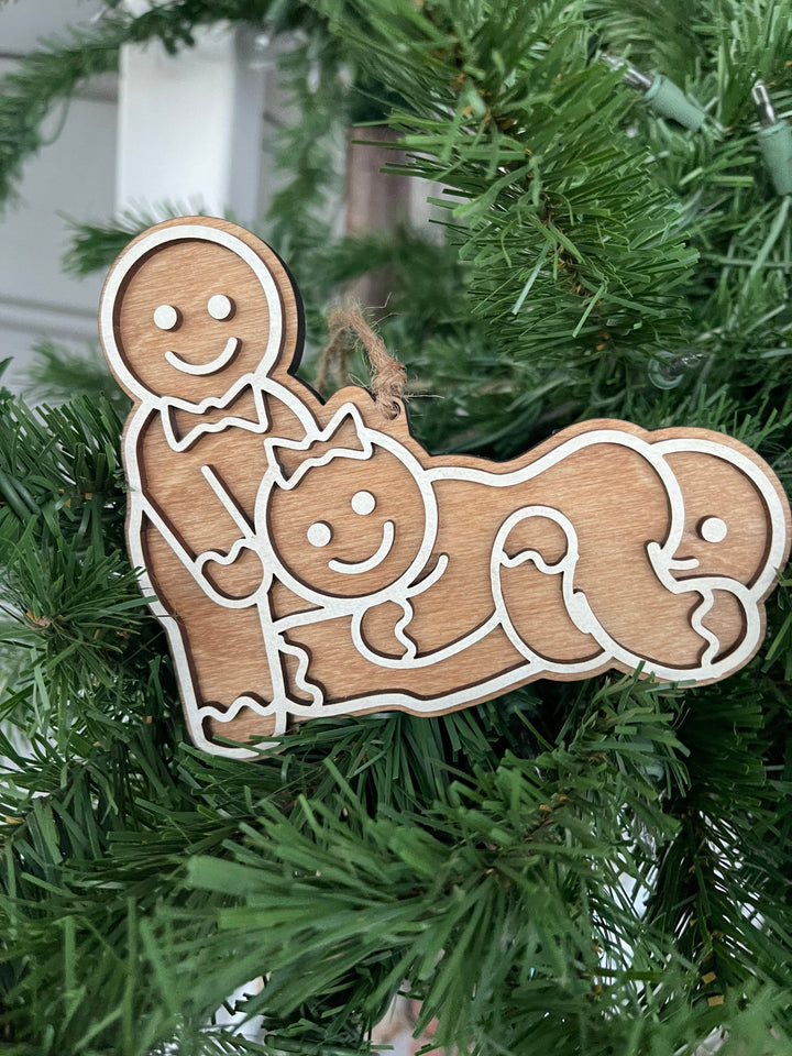 Polyamory pride naughty Christmas ornament by BubbleHead Ink