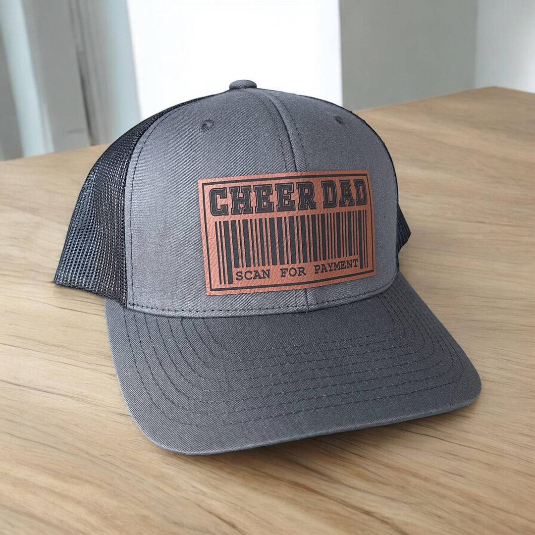 Scan For Payment funny cheer dad trucker hat by BubbleHead Ink