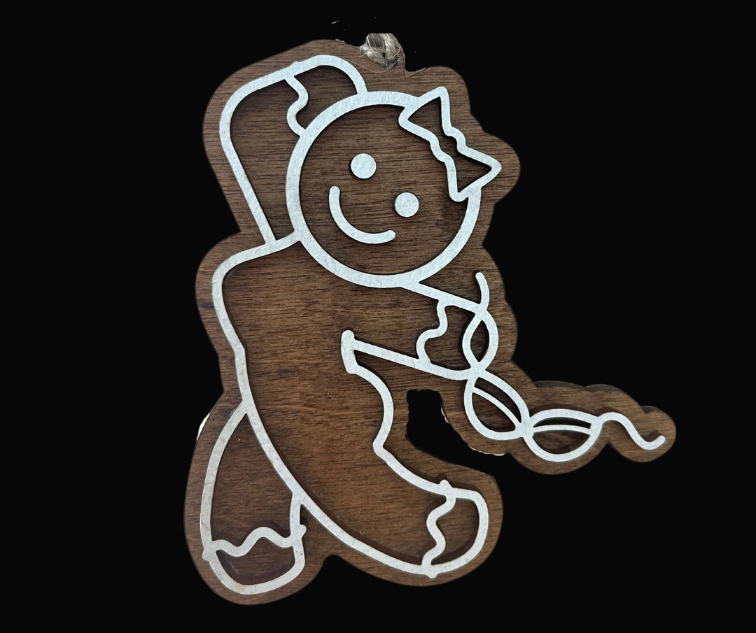 Take Your Bra Off funny Christmas ornament by BubbleHead Ink