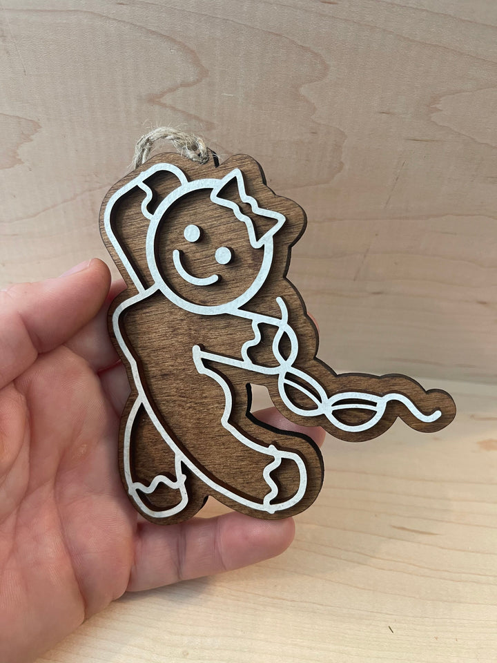 Take Your Bra Off funny Christmas ornament by BubbleHead Ink