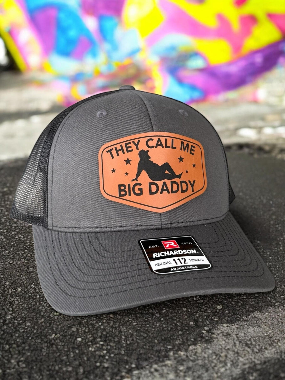They Call Me Big Daddy funny dad Richardson 112 patch hat by BubbleHead Ink