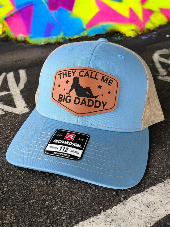 They Call Me Big Daddy funny dad Richardson 112 patch hat by BubbleHead Ink