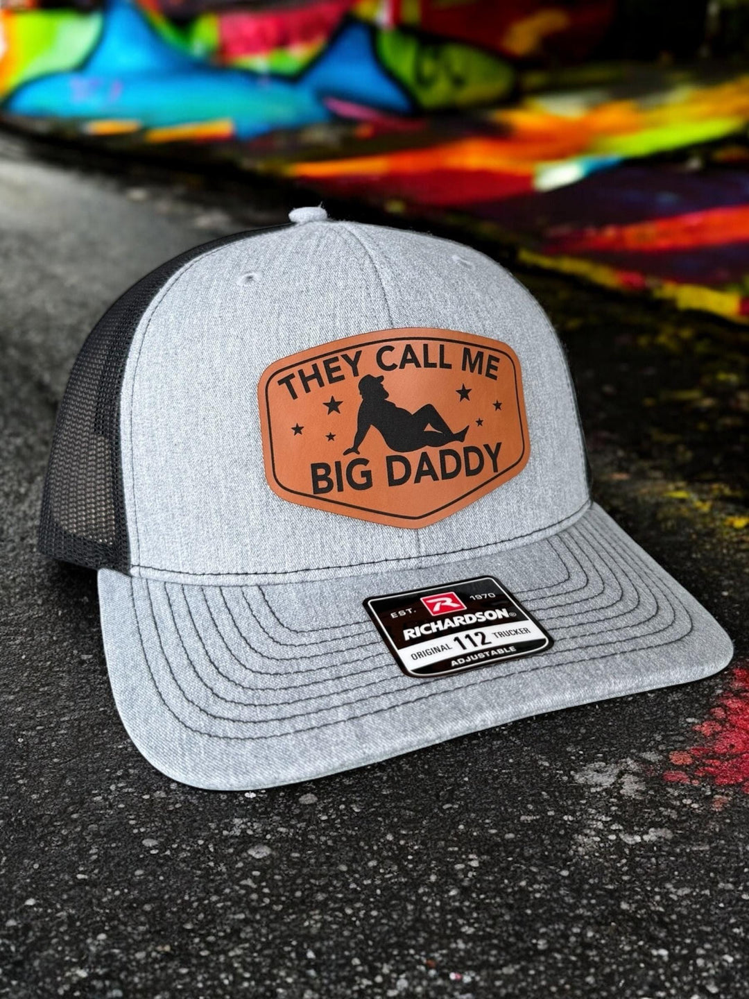 They Call Me Big Daddy funny dad Richardson 112 patch hat by BubbleHead Ink