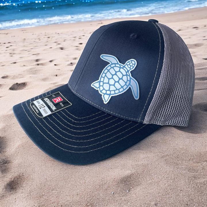 Turtle nature lover black trucker hat by BubbleHead Ink