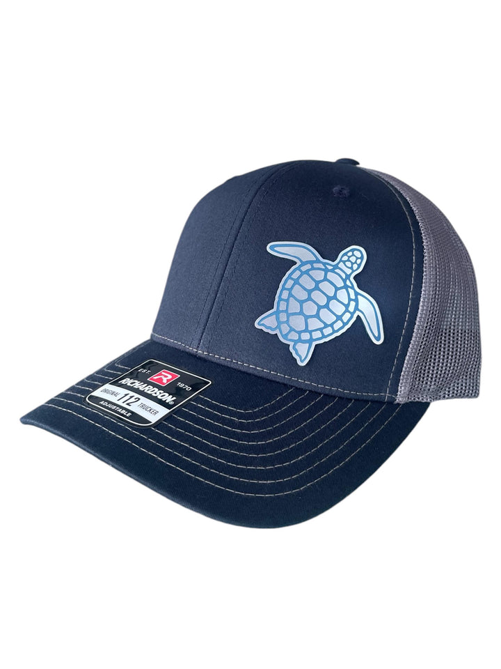 Turtle nature lover black trucker hat by BubbleHead Ink