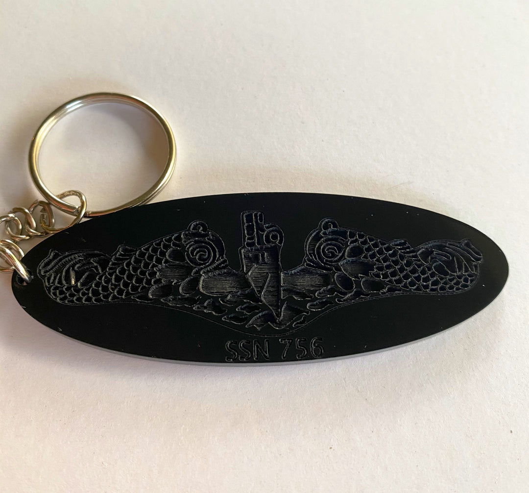 US Navy submarine dolphins keychain by BubbleHead Ink