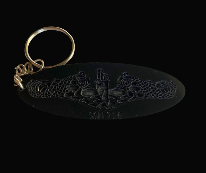 US Navy submarine dolphins keychain by BubbleHead Ink